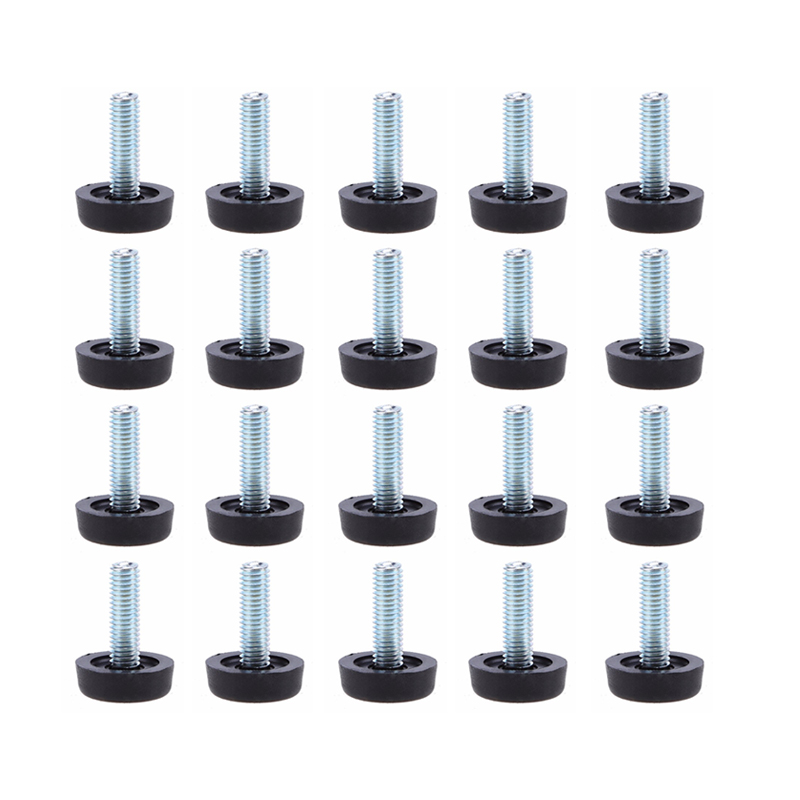 Cabinet Hinge Overlay - เฟอร์นิเจอร์ M8แผ่นปรับระดับปรับระดับปรับระดับได้สำหรับโต๊ะตู้ขาแพ็ค20ชิ้น