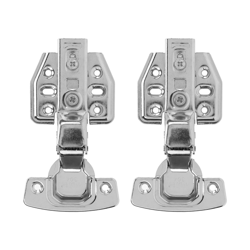 4 ชิ้น บานพับตู้สแตนเลส หนา 2. - Cabinet Hinge Overlay บทวิจารณ์และราคา