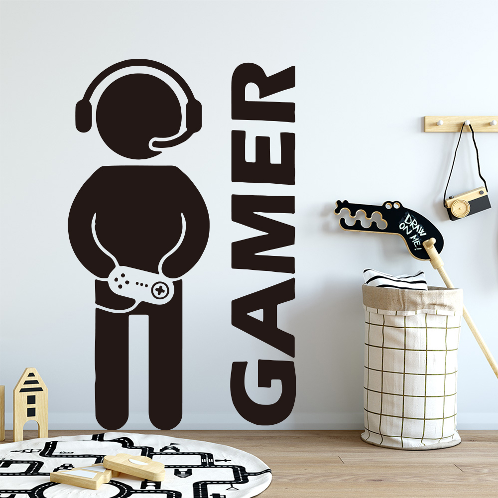 1 PC Gamer Wall Art Decal สําห - Furniture Hardware Manufacturer บทวิจารณ์และราคา